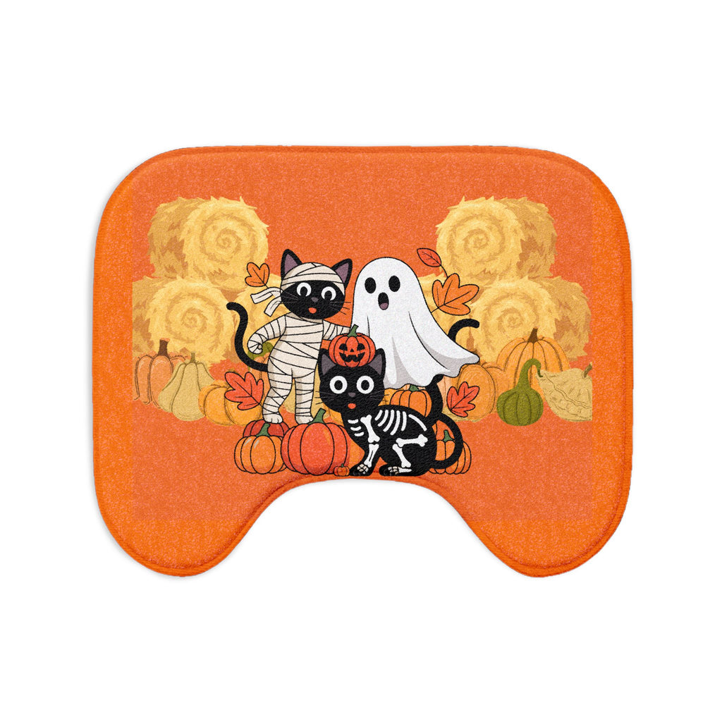 Halloween Kittens and Ghost Bath Mat
