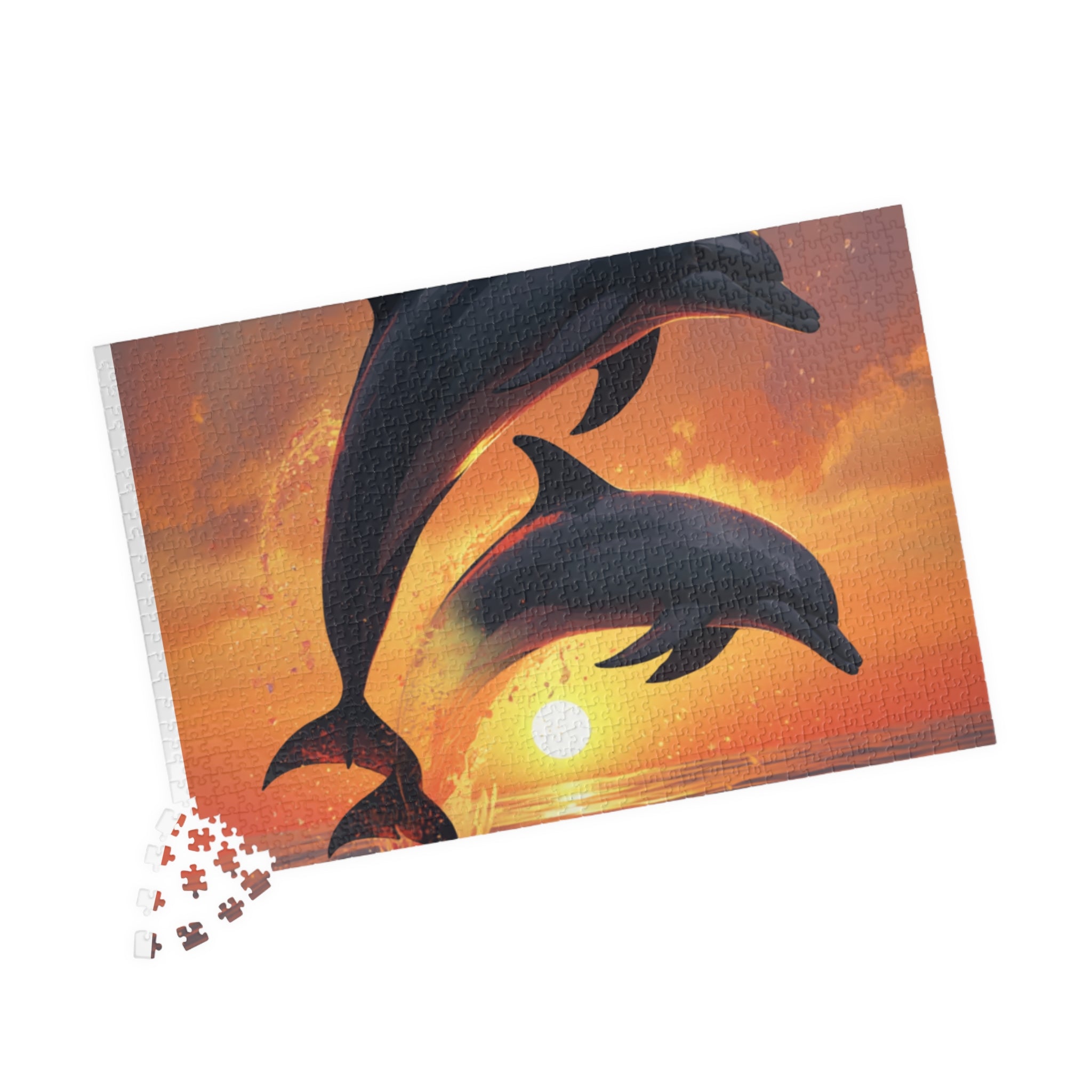 Dolphins at Sunset Puzzle