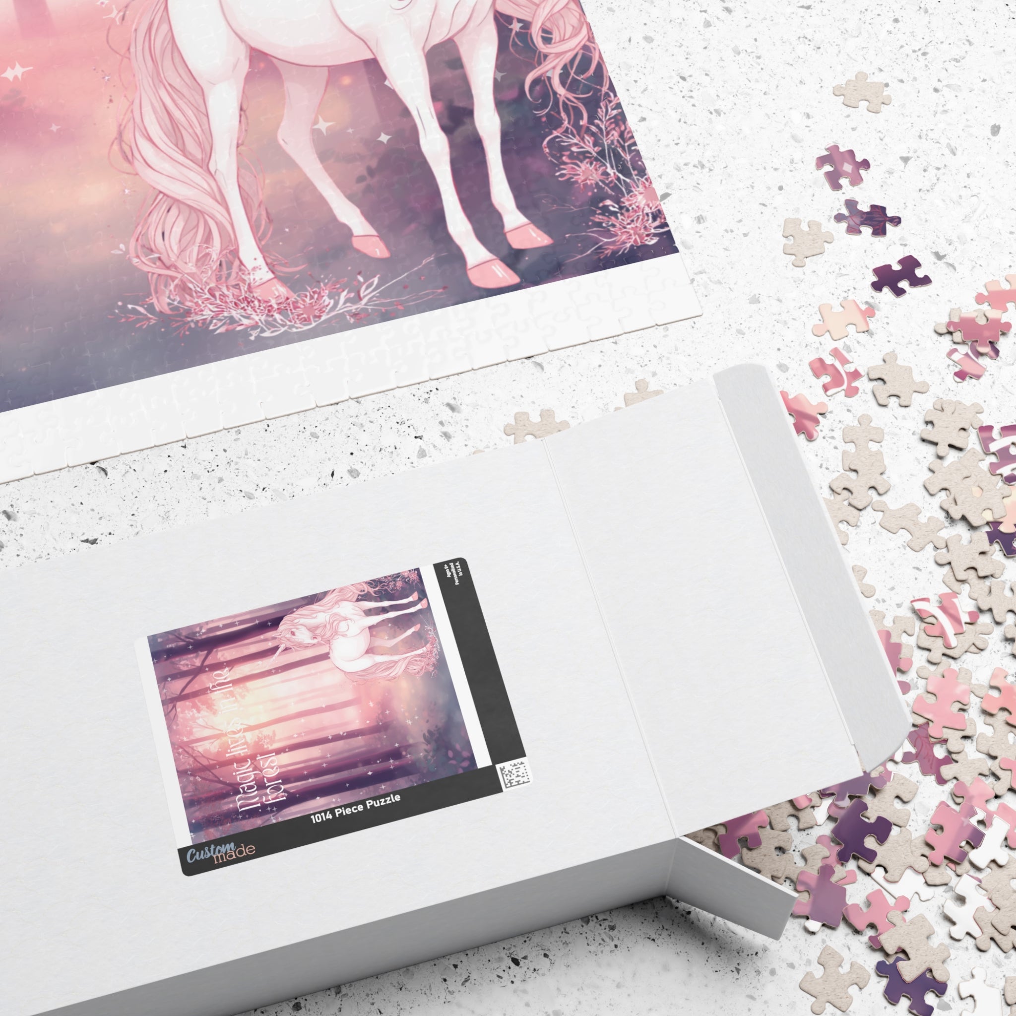 Unicorn Forest Puzzle 520-Piece | Magic Lives in the Forest Jigsaw