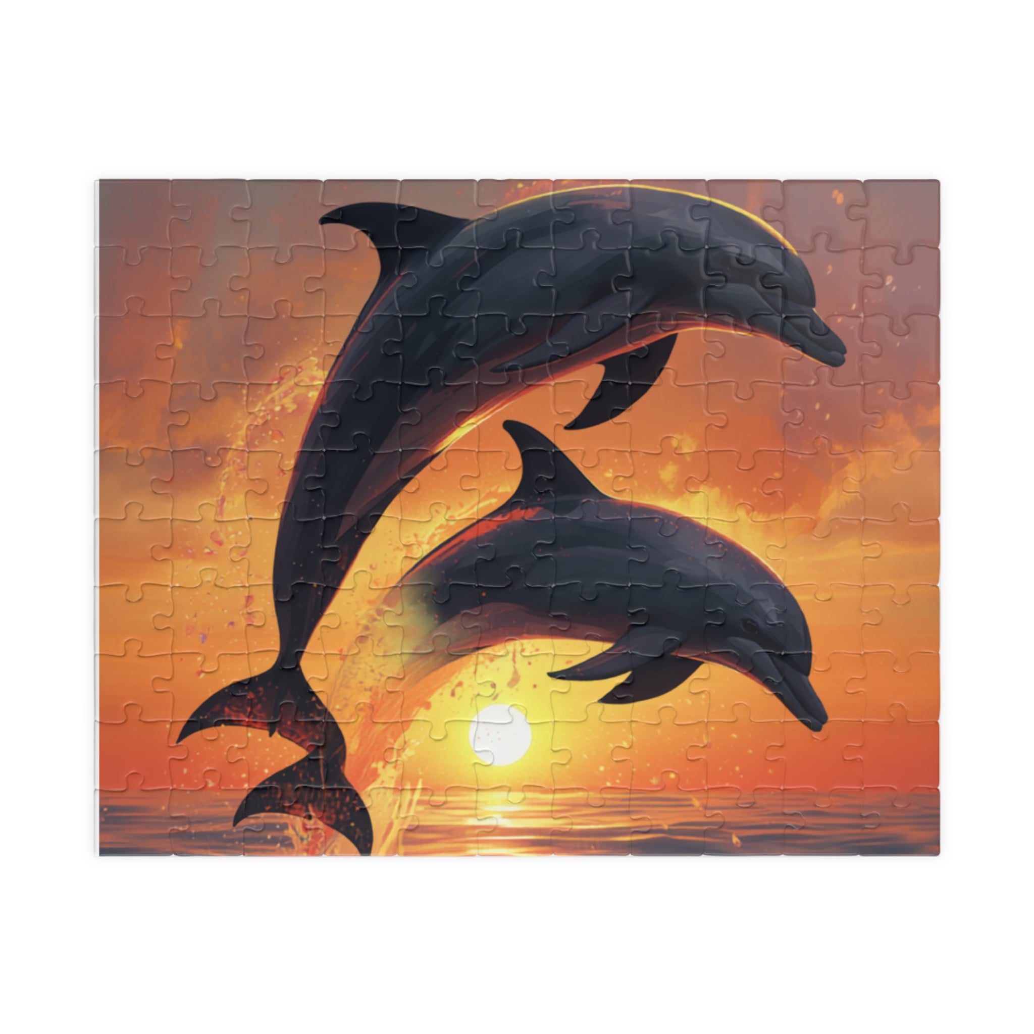 Dolphins at Sunset Puzzle