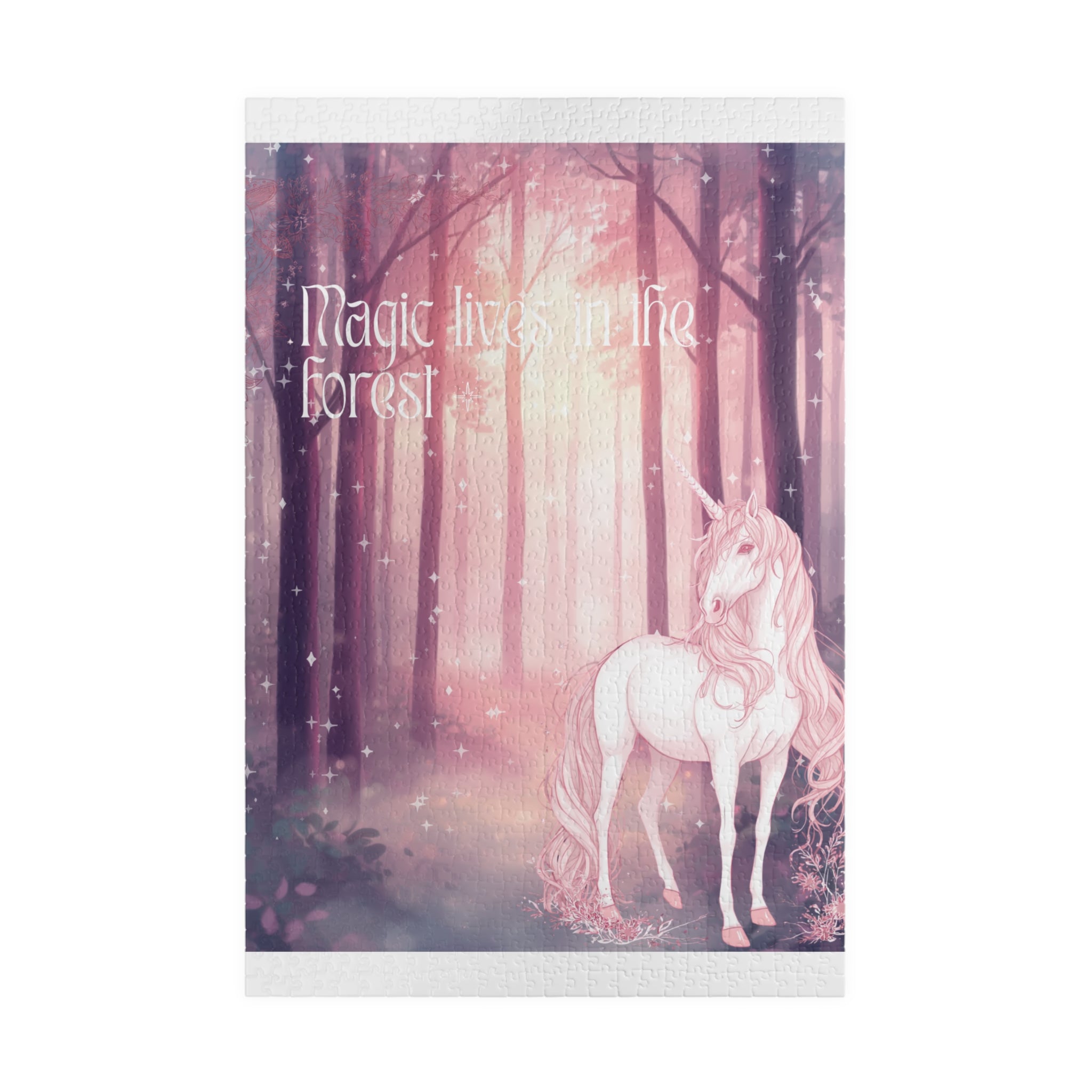 Unicorn Forest Puzzle 520-Piece | Magic Lives in the Forest Jigsaw