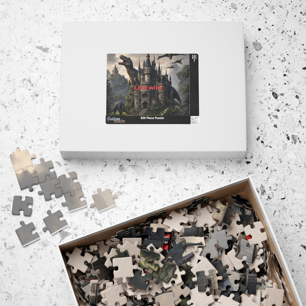 Dinosaur Castle Puzzle - Explore Adventure & Imagination, 'Live Wild' Theme