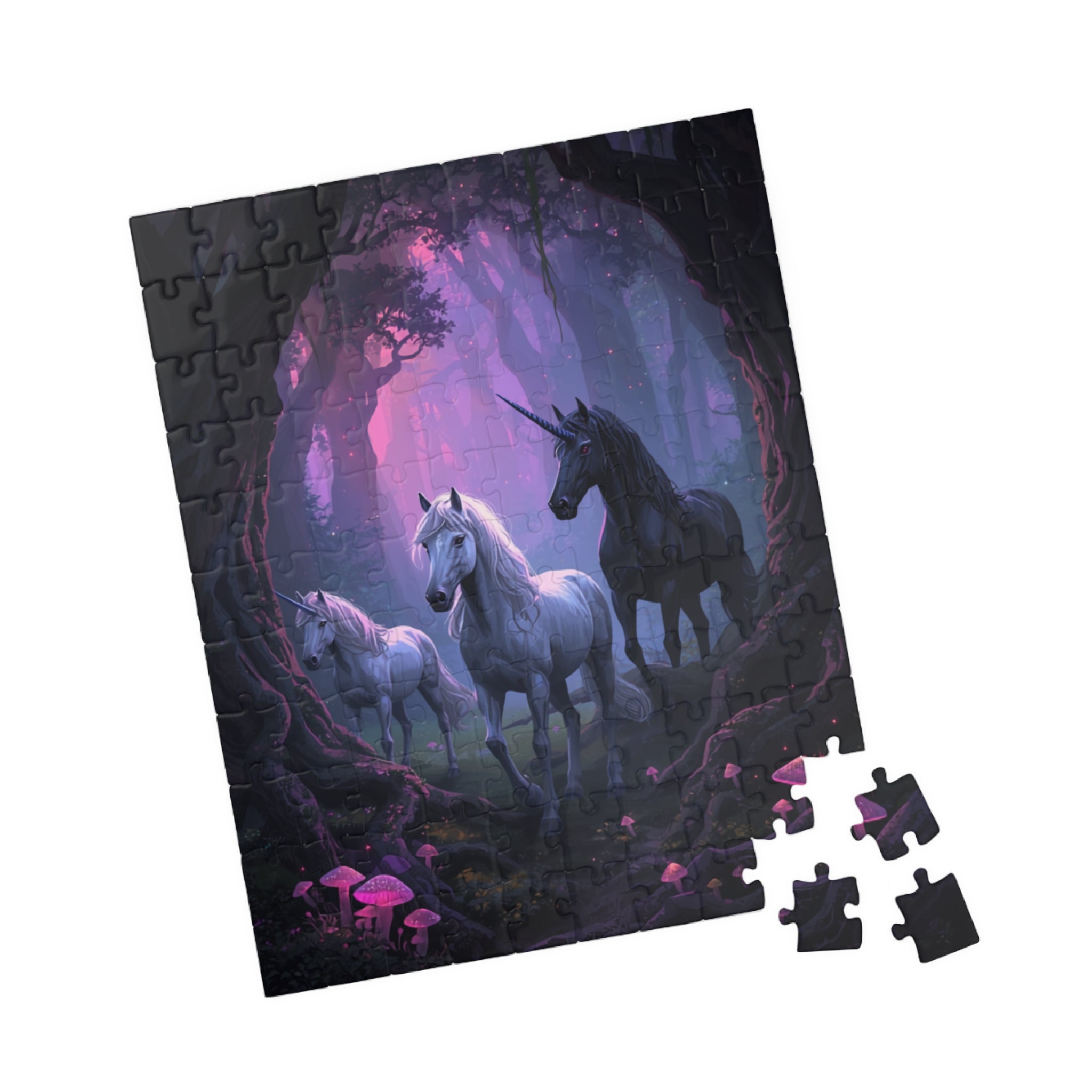 Enchanted Unicorn Forest Puzzle 520-piece | Mystical Horses Jigsaw