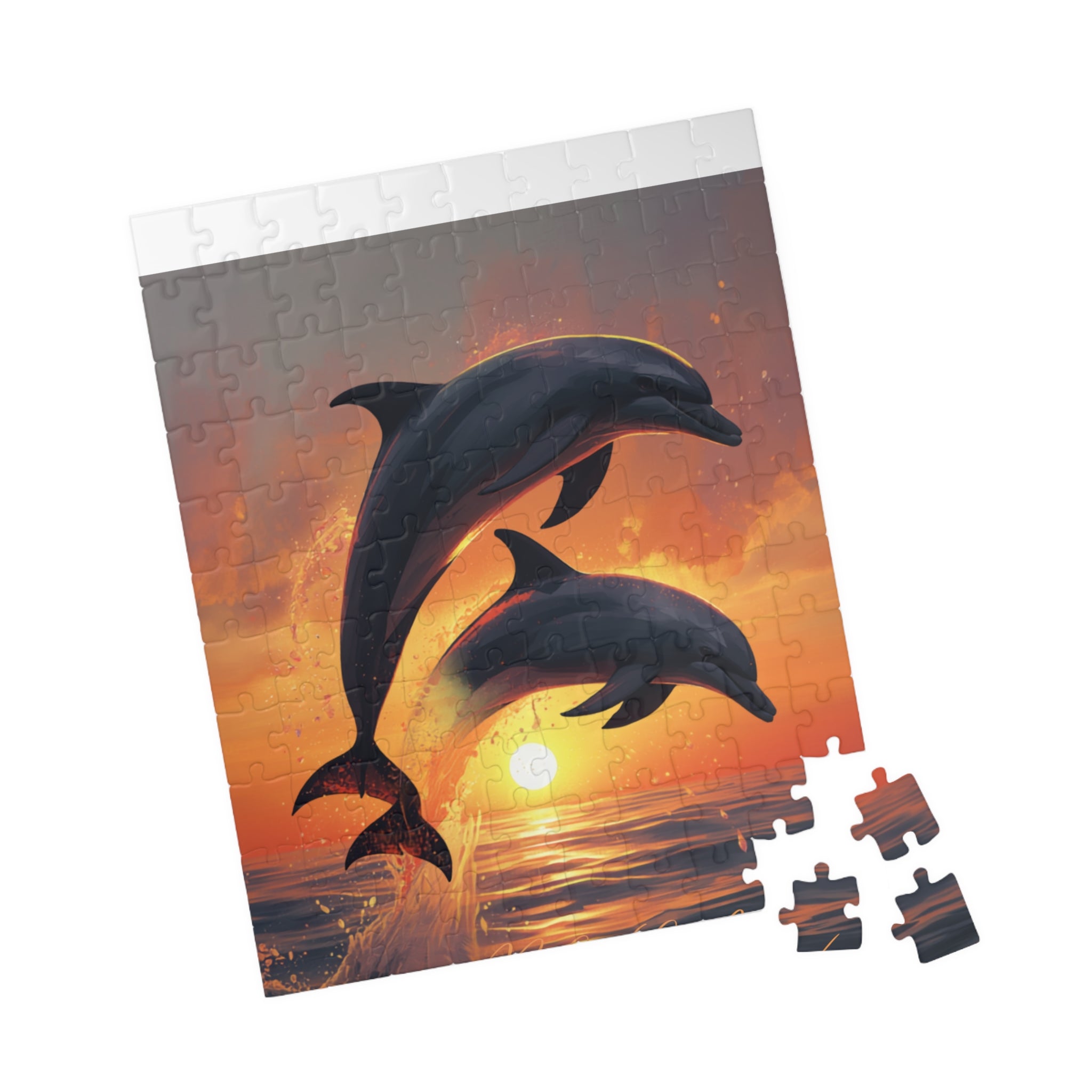 Dolphins at Sunset Puzzle