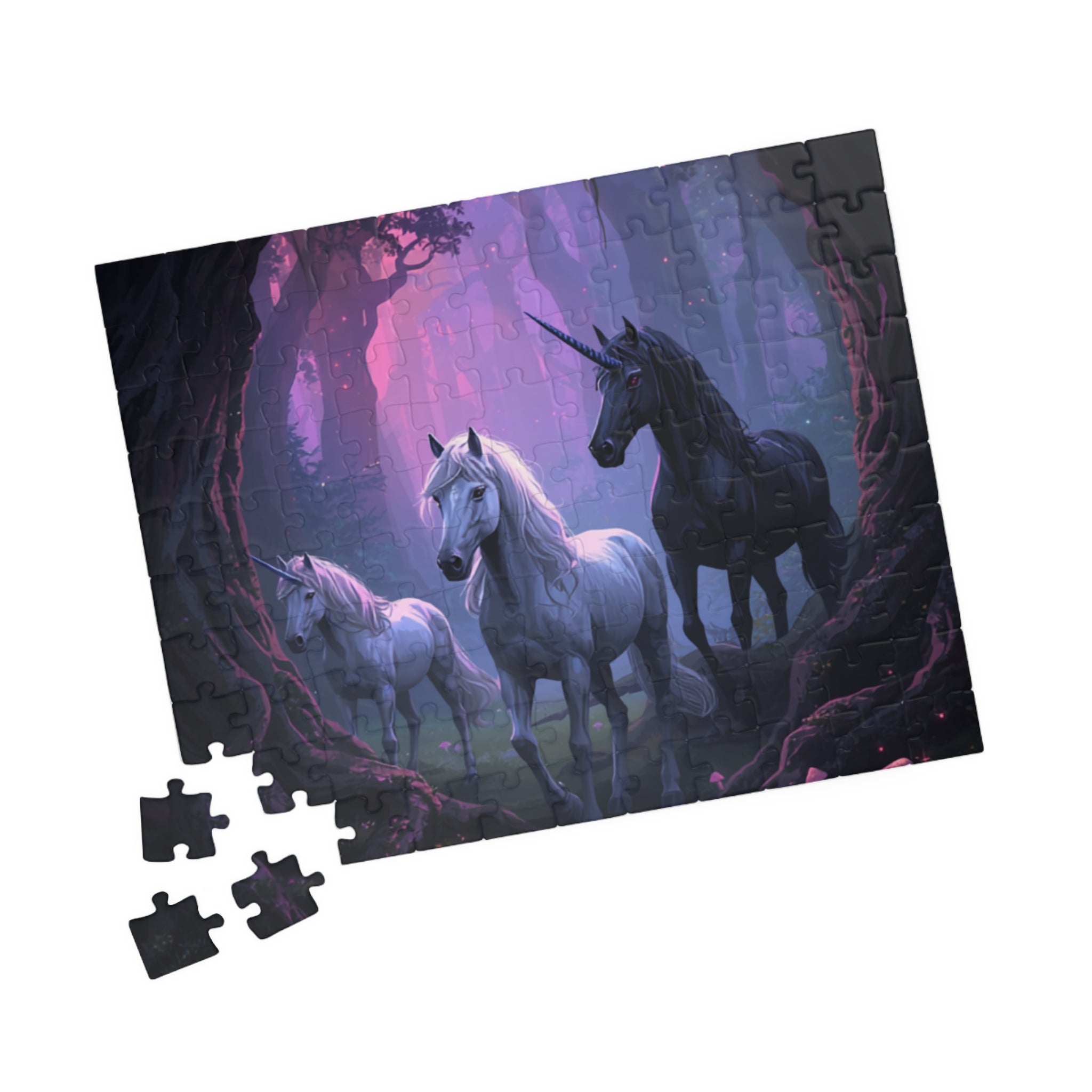 Enchanted Unicorn Forest Puzzle 520-piece | Mystical Horses Jigsaw