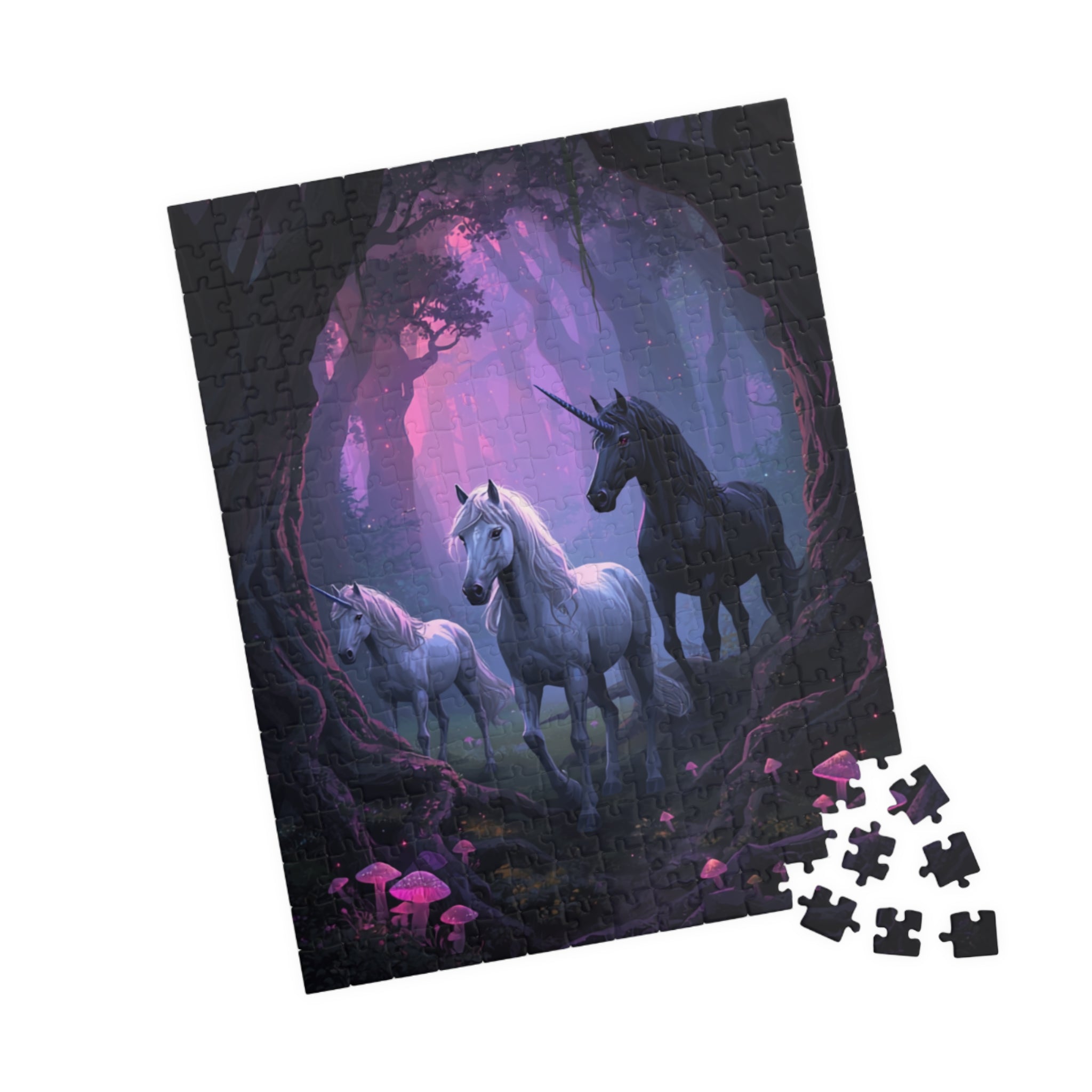 Enchanted Unicorn Forest Puzzle 520-piece | Mystical Horses Jigsaw