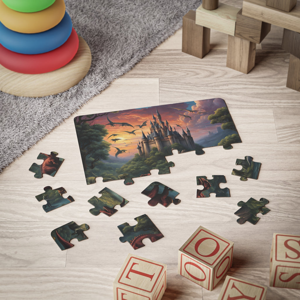 Dinosaur Castle Kids' Puzzle, 30-Piece Fun, Educational Playtime