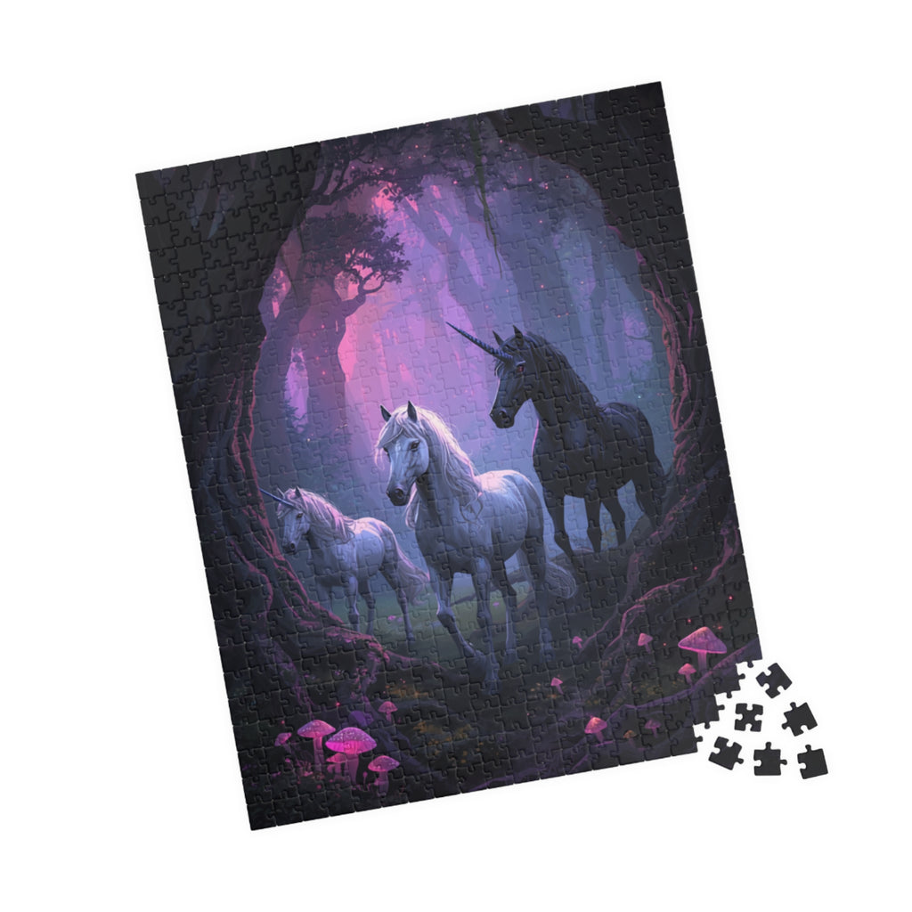 Enchanted Unicorn Forest Puzzle 520-piece | Mystical Horses Jigsaw