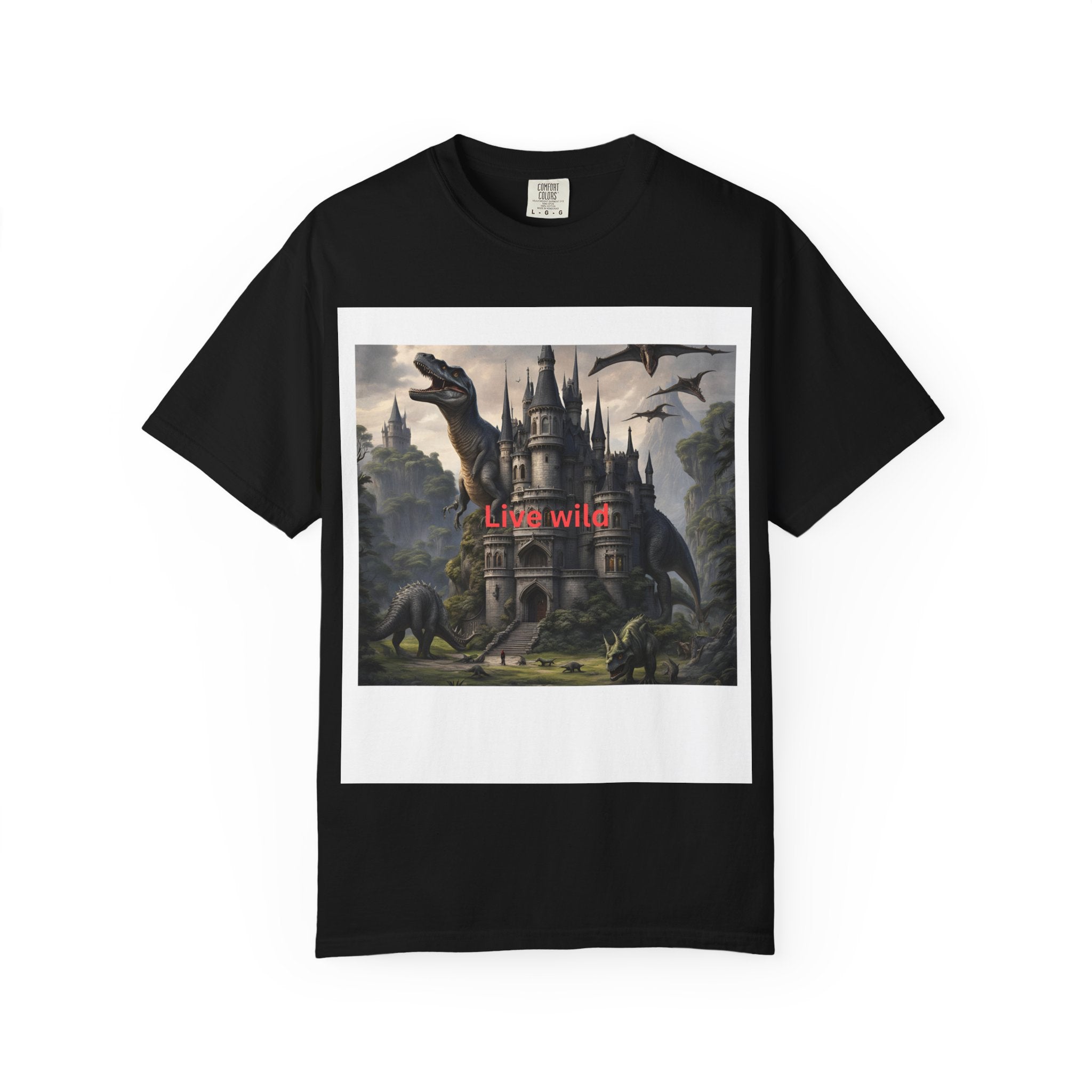 Wild Dinosaur Graphic T-Shirt, Unique Casual Wear, Adventure Tee, Summer Apparel, Perfect Gift for Kids and Teens
