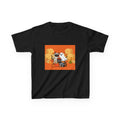 Kids Halloween T-Shirt, Cute Ghost and Cat Tee, Fall Festive Kids Apparel, Halloween Costume Top, Trick or Treat Shirt