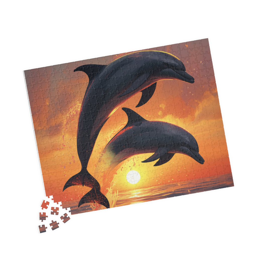 Dolphins at Sunset Puzzle
