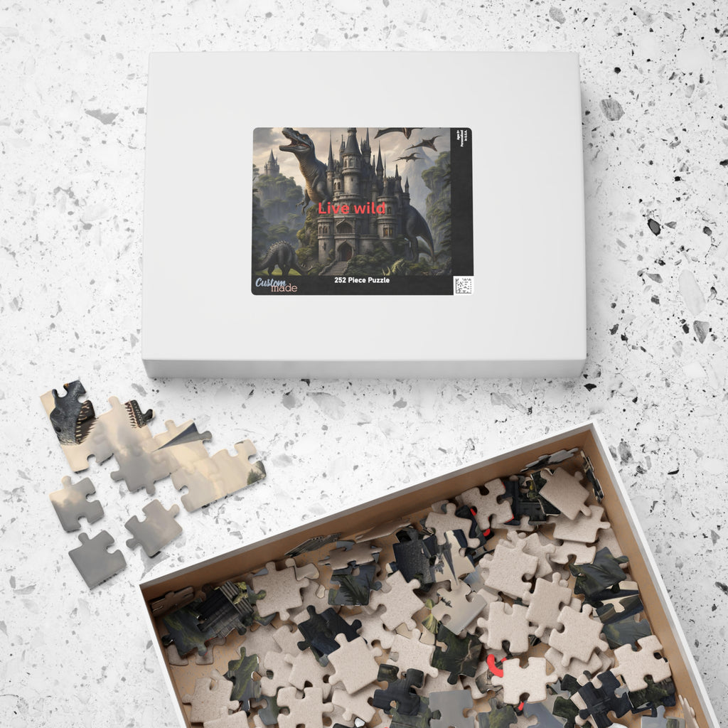Dinosaur Castle Puzzle - Explore Adventure & Imagination, 'Live Wild' Theme