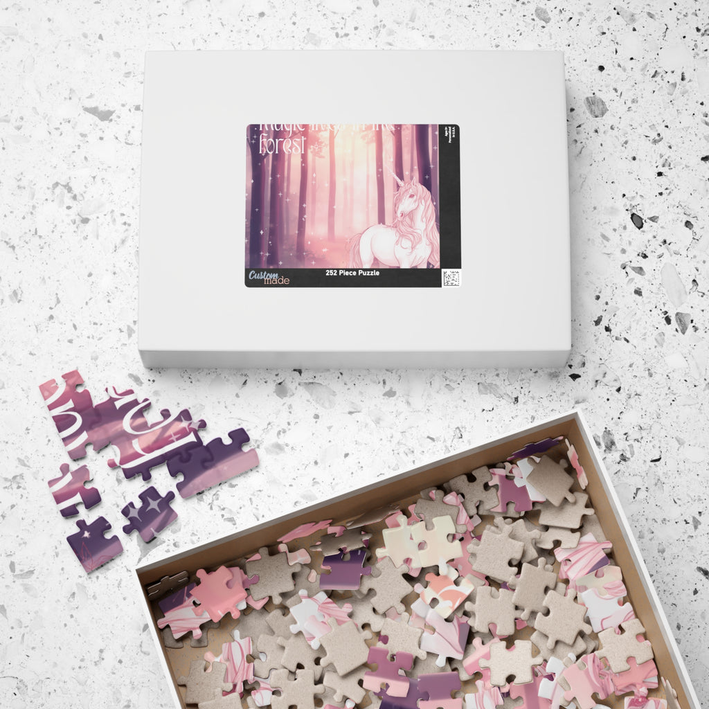 Unicorn Forest Puzzle 520-Piece | Magic Lives in the Forest Jigsaw