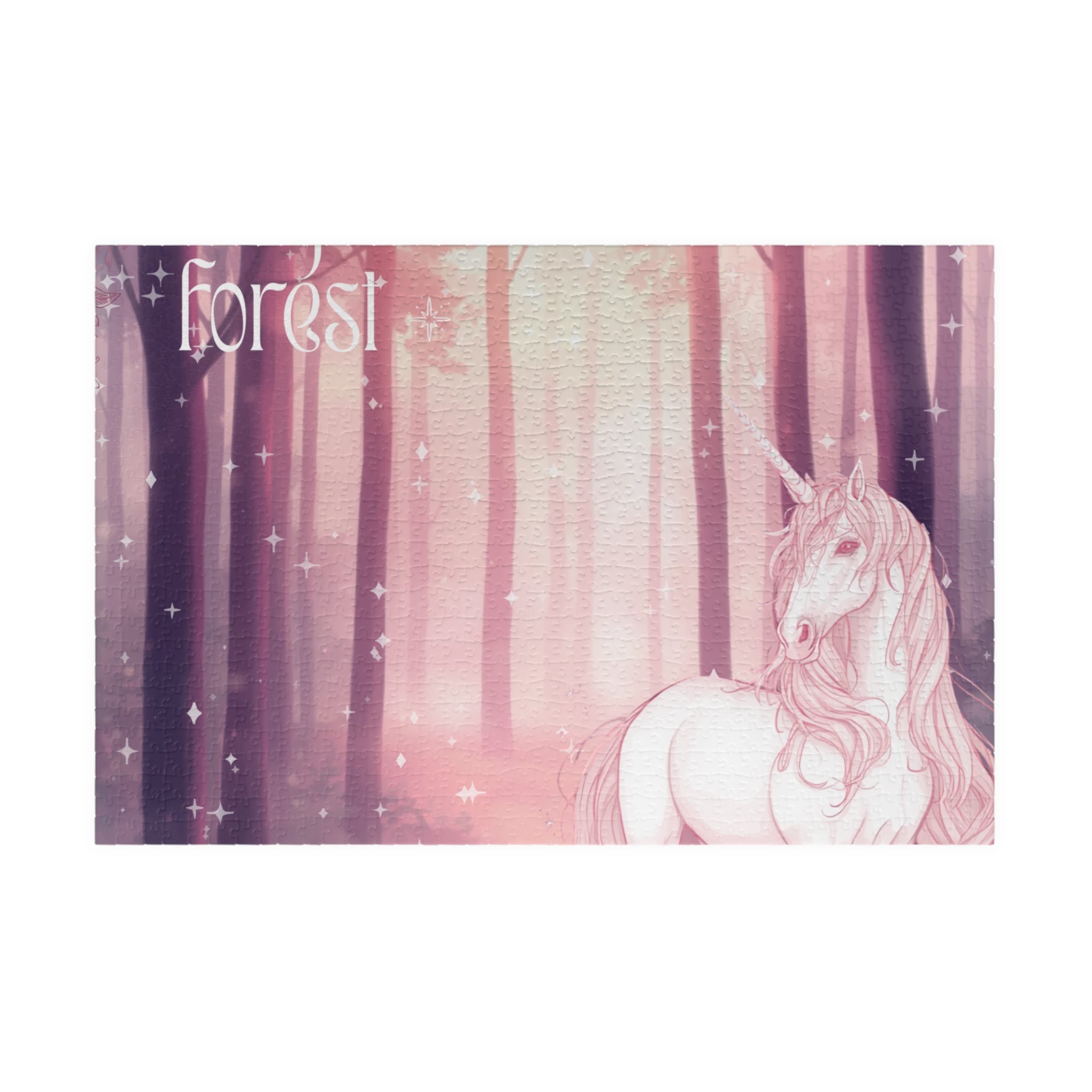 Unicorn Forest Puzzle 520-Piece | Magic Lives in the Forest Jigsaw