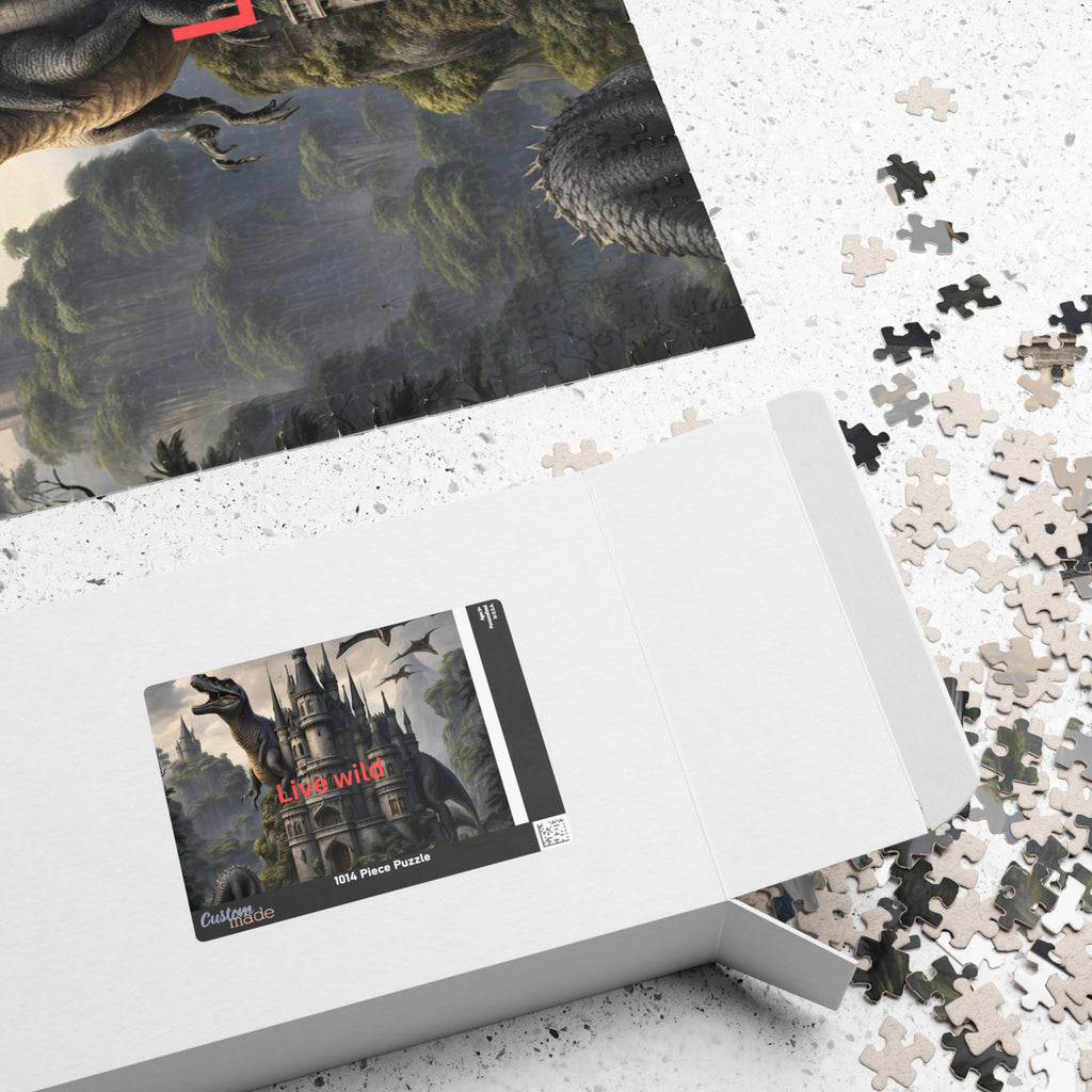 Dinosaur Castle Puzzle - Explore Adventure & Imagination, 'Live Wild' Theme