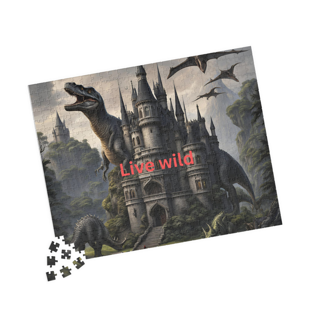 Dinosaur Castle Puzzle - Explore Adventure & Imagination, 'Live Wild' Theme