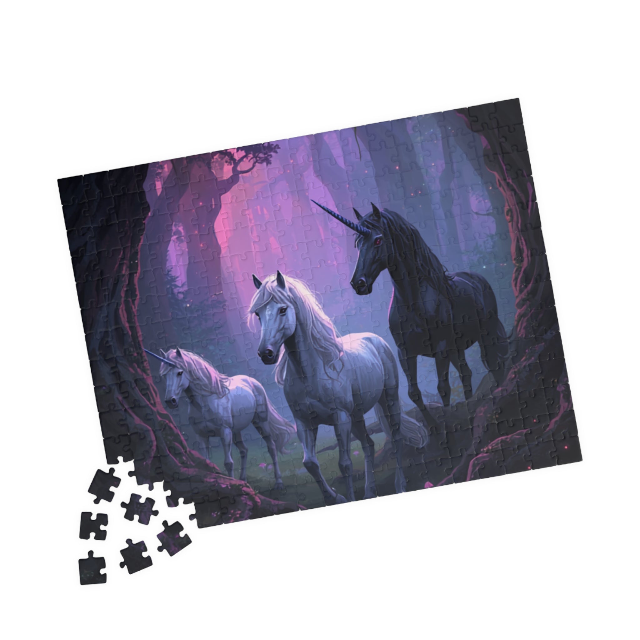 Enchanted Unicorn Forest Puzzle 520-piece | Mystical Horses Jigsaw