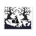 Halloween Witch Canvas Wall Art, Spooky Decor, Haunted Halloween Theme, Witchcraft Artwork, Trick or Treat Decoration
