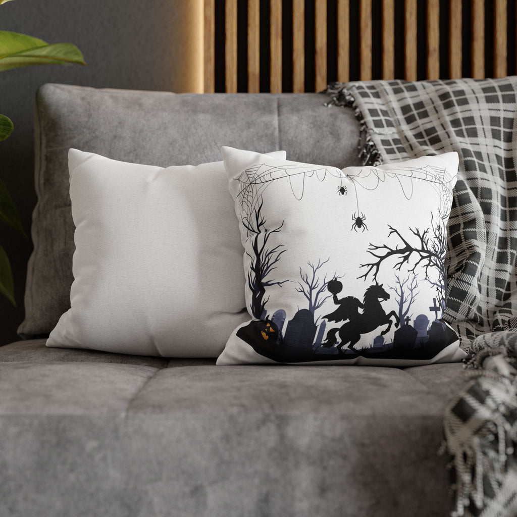 Halloween Decorative Pillowcase, Spooky Home Decor, Ghostly Atmosphere, Fall Accent Cushion, Gothic Pillow Cover