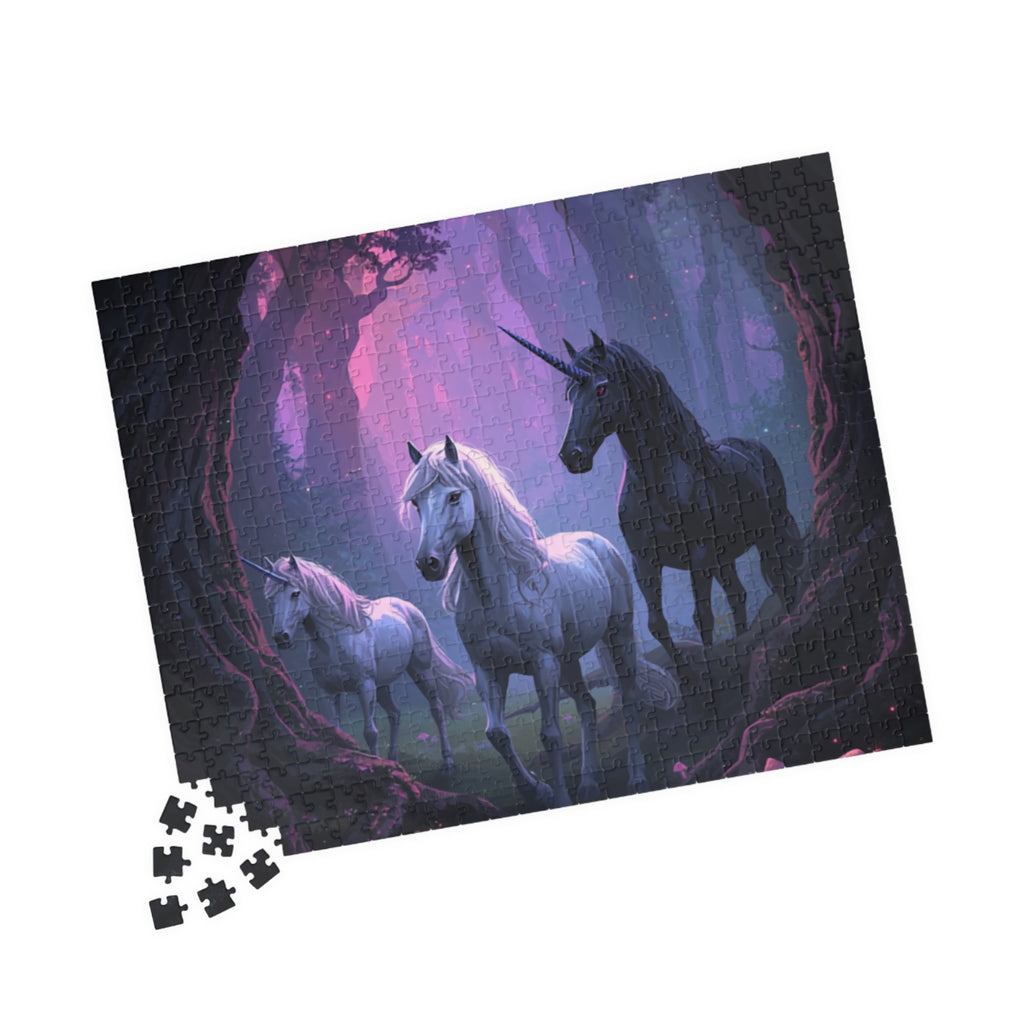 Enchanted Unicorn Forest Puzzle 520-piece | Mystical Horses Jigsaw