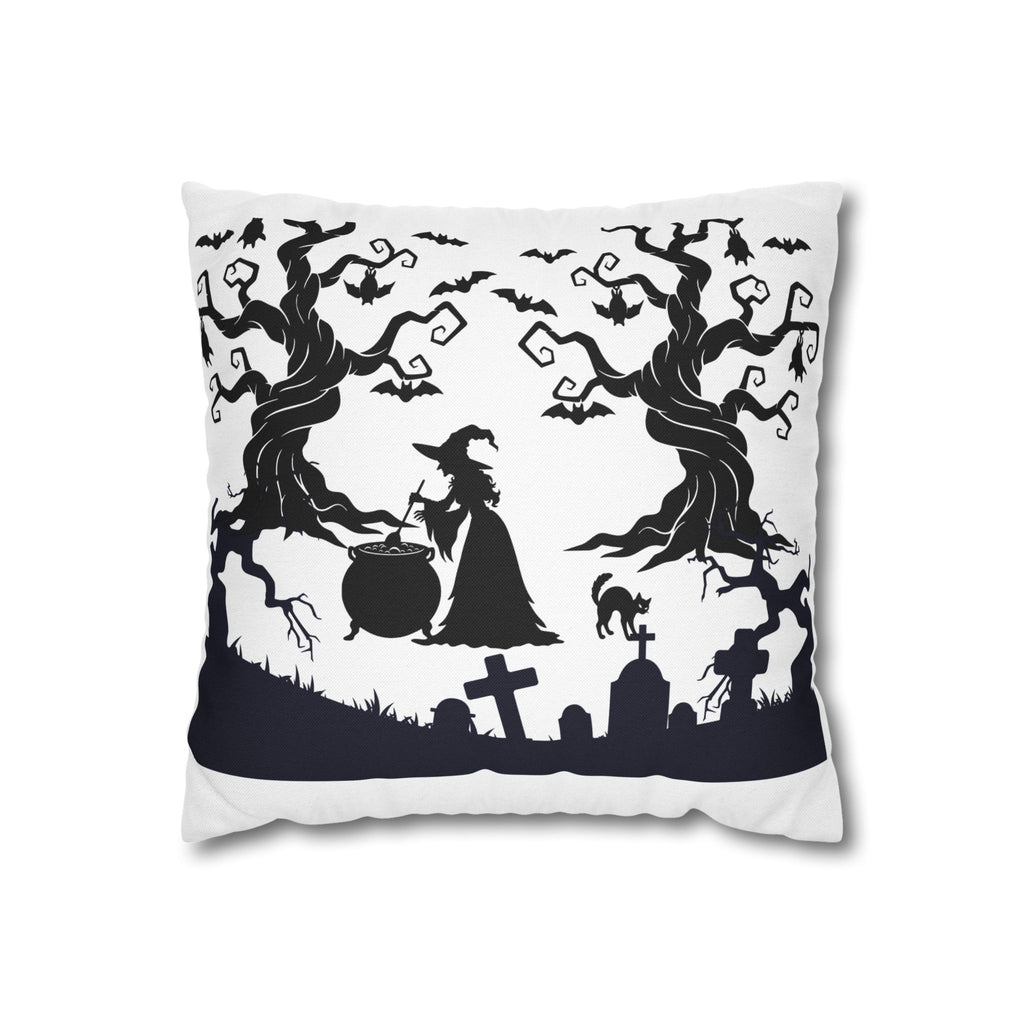 Halloween Witch Decorative Pillowcase, Spooky Home Decor, Fall Cushion Cover, Halloween Party, Witch Themed Gift